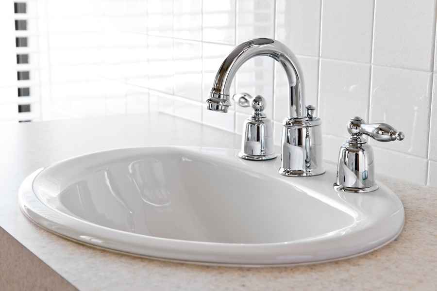 Moderm and clean bathroom sink