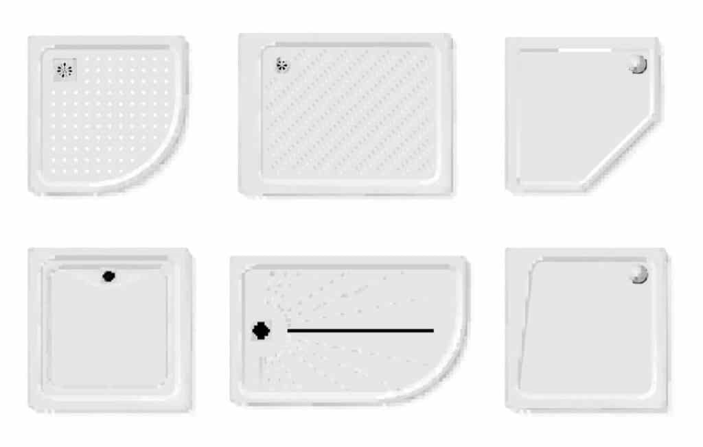 A 3d image of a solid surface shower pan