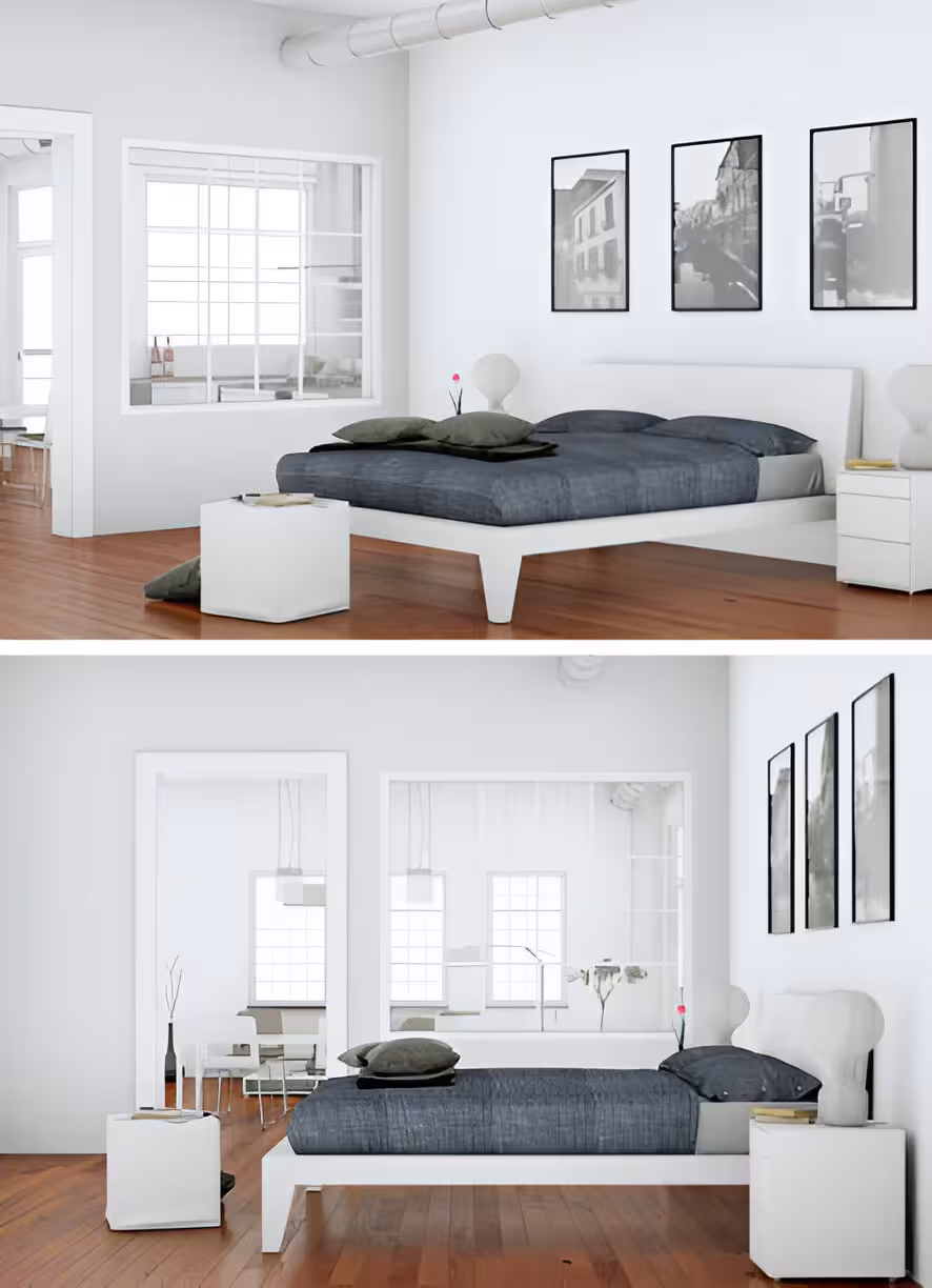 The size overview of an average bedroom vs a standard bedroom